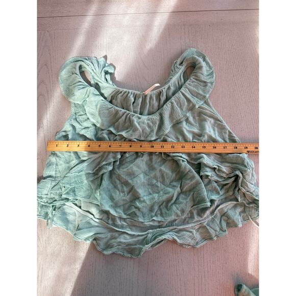 Free People If Only Set Skirt and Top Boho Bohemian Mermaidcore Beachy - Picture 4 of 10